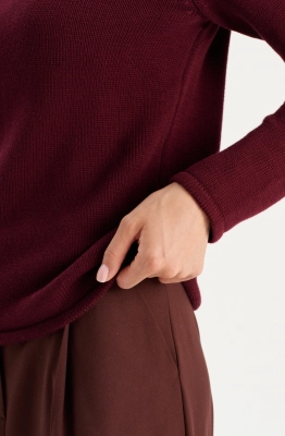 Джемпер RomGil РВ0306-ХЛ5 бордовый  Джемпер RomGil РВ0306-ХЛ5 бордовый