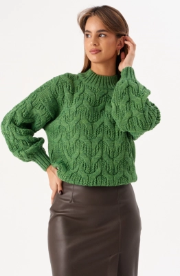 Джемпер RomGil РВ0311-ШЕ5 зеленый лист 