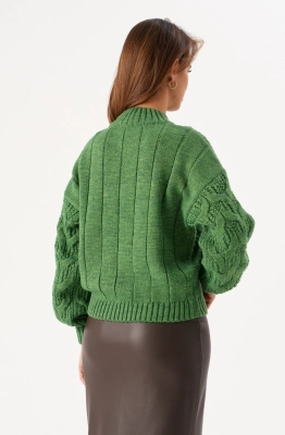 Джемпер RomGil РВ0311-ШЕ5 зеленый лист  Джемпер RomGil РВ0311-ШЕ5 зеленый лист