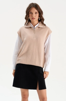 Жилет RomGil РВ0313-ШЕ5 светло-бежевый  Жилет RomGil РВ0313-ШЕ5 светло-бежевый