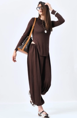 Брюки MilMil 1199 шоколад  Брюки MilMil 1199 шоколад