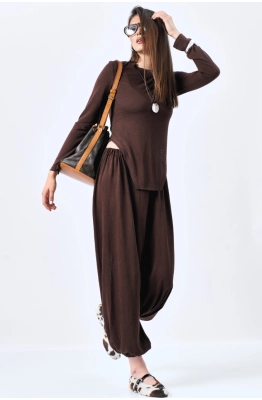 Брюки MilMil 1199 шоколад 