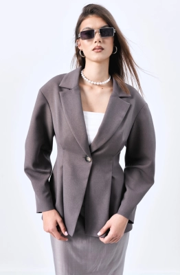 Жакет MilMil 1212 серый баклажан 