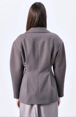 Жакет MilMil 1212 серый баклажан Жакет MilMil 1212 серый баклажан