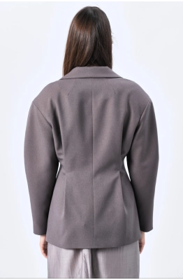 Жакет MilMil 1212 серый баклажан 