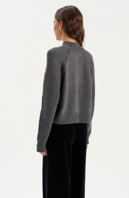 Джемпер RomGil РВ0281-ШЕ5 серый  Джемпер RomGil РВ0281-ШЕ5 серый