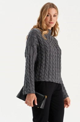 Джемпер RomGil РВ0283-ШЕ5 серый 