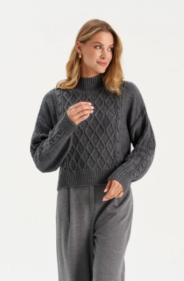 Джемпер RomGil РВ0284-ШЕ5 серый 