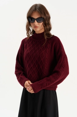 Джемпер RomGil РВ0284-ШЕ5 бордовый 