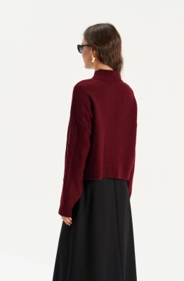 Джемпер RomGil РВ0284-ШЕ5 бордовый  Джемпер RomGil РВ0284-ШЕ5 бордовый