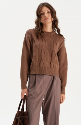 Джемпер RomGil РВ0301-ШЕ5 коричневый 