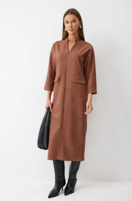 Платье Lyushe 4196 коричневый  Платье Lyushe 4196 коричневый