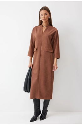 Платье Lyushe 4196 коричневый  Платье Lyushe 4196 коричневый