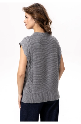 Жилет RomGil РВ0108-ШЕ5 серый  Жилет RomGil РВ0108-ШЕ5 серый