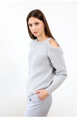 Джемпер RomGil РВ0125-ШЕ5 светло-серый  Джемпер RomGil РВ0125-ШЕ5 светло-серый