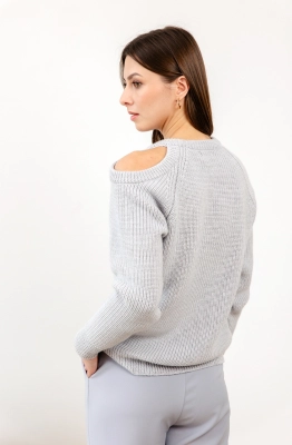 Джемпер RomGil РВ0125-ШЕ5 светло-серый 