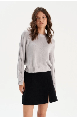 Джемпер RomGil РВ0165-ХЛ2 светло-серый  Джемпер RomGil РВ0165-ХЛ2 светло-серый