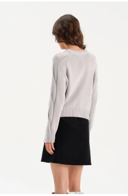 Джемпер RomGil РВ0165-ХЛ2 светло-серый  Джемпер RomGil РВ0165-ХЛ2 светло-серый