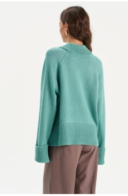 Джемпер RomGil РВ0290-ШЕ5 бирюзовый  Джемпер RomGil РВ0290-ШЕ5 бирюзовый