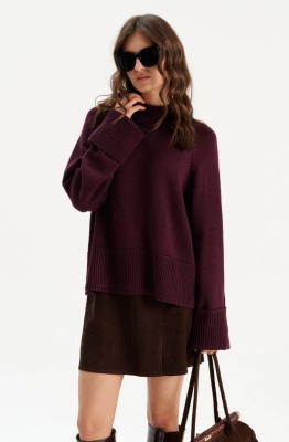 Джемпер RomGil РВ0290-ШЕ5 ежевичный 