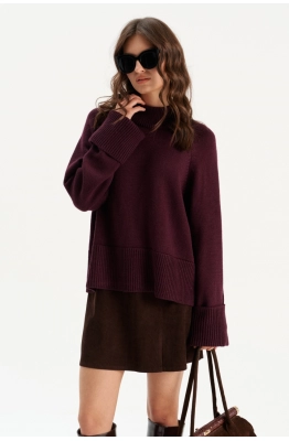 Джемпер RomGil РВ0290-ШЕ5 ежевичный  Джемпер RomGil РВ0290-ШЕ5 ежевичный