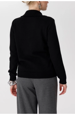 Джемпер RomGil РВ0296-ВИ5 черный  Джемпер RomGil РВ0296-ВИ5 черный