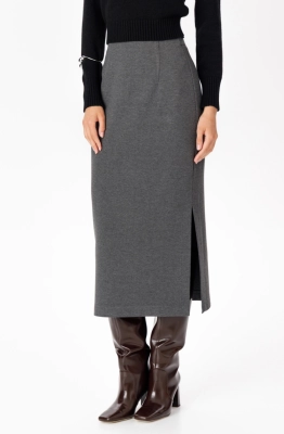 Юбка RomGil РП0081-ВИ5 серый меланж  Юбка RomGil РП0081-ВИ5 серый меланж