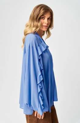 Блуза GIZART 15410 голубой Блуза GIZART 15410 голубой