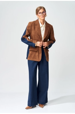 Костюм GIZART 5368 коричнево-синий  Костюм GIZART 5368 коричнево-синий