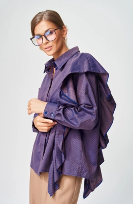 Блуза GIZART 15317/1 синий 