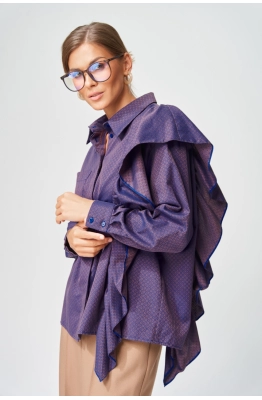 Блуза GIZART 15317/1 синий  Блуза GIZART 15317/1 синий