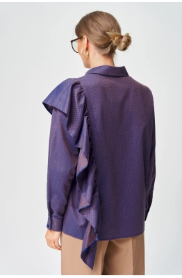 Блуза GIZART 15317/1 синий  Блуза GIZART 15317/1 синий