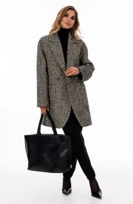 Полупальто EOLA 2893 серый меланж  Полупальто EOLA 2893 серый меланж