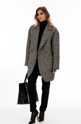 Полупальто EOLA 2893 серый меланж  Полупальто EOLA 2893 серый меланж