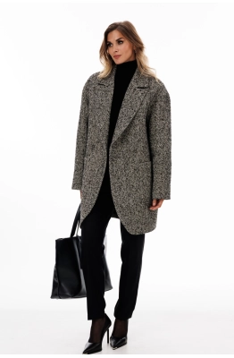 Полупальто EOLA 2893 серый меланж  Полупальто EOLA 2893 серый меланж
