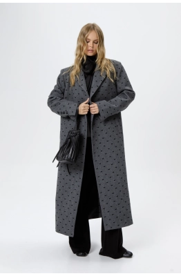 Пальто PiRS 6222 серый  Пальто PiRS 6222 серый