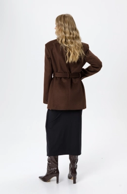 Пальто PiRS 6254 шоколадный 