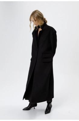 Пальто PiRS 6255 черный  Пальто PiRS 6255 черный