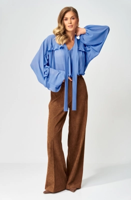 Костюм GIZART 5410 голубой+коричневый  Костюм GIZART 5410 голубой+коричневый