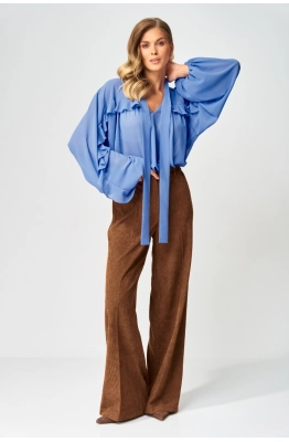 Костюм GIZART 5410 голубой+коричневый 