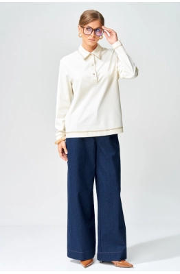 Костюм GIZART 5415 молочный+синий 