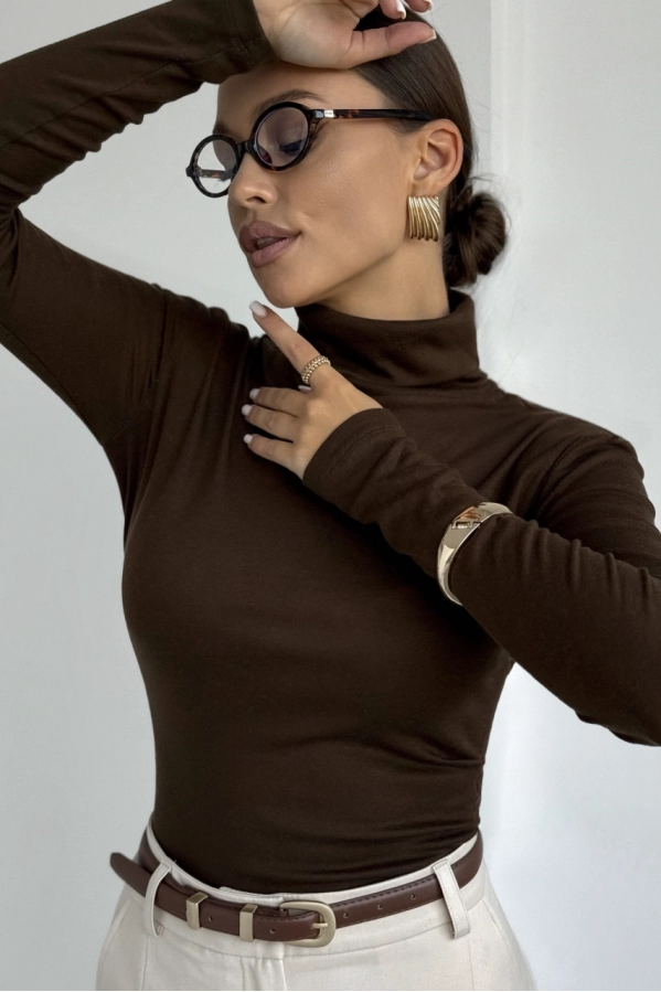 Джемпер DAVA 4231 шоколад Джемпер DAVA 4231 шоколад