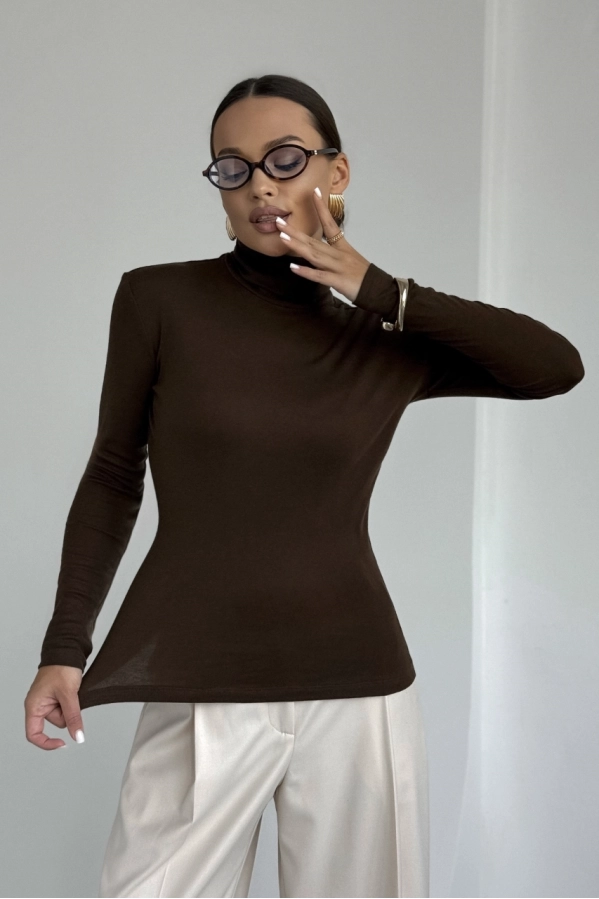 Джемпер DAVA 4231 шоколад Джемпер DAVA 4231 шоколад