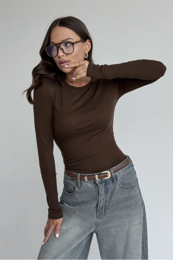 Джемпер DAVA 4230 шоколад Джемпер DAVA 4230 шоколад