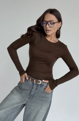 Джемпер DAVA 4230 шоколад Джемпер DAVA 4230 шоколад