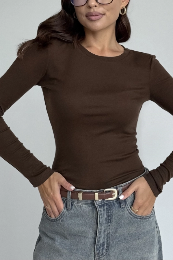 Джемпер DAVA 4230 шоколад Джемпер DAVA 4230 шоколад