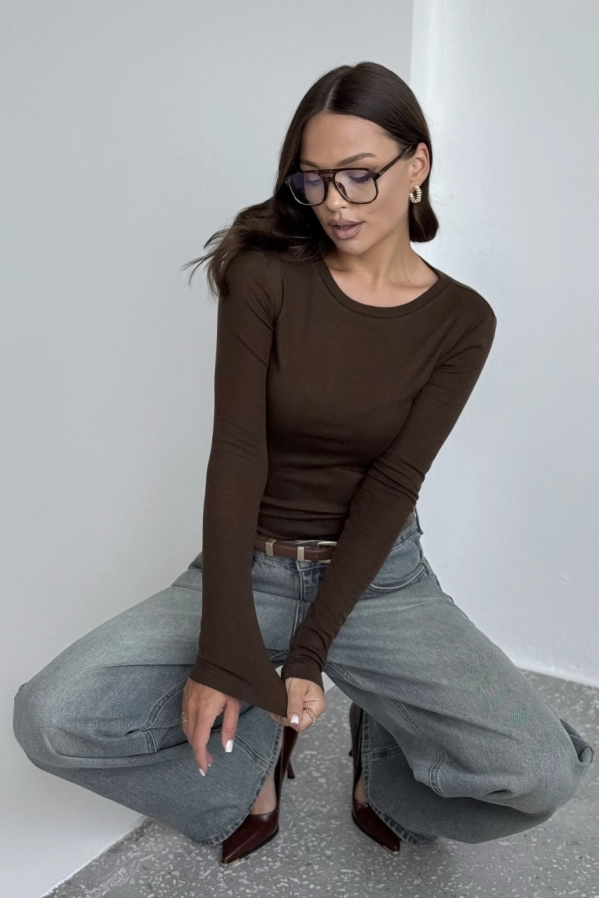 Джемпер DAVA 4230 шоколад Джемпер DAVA 4230 шоколад