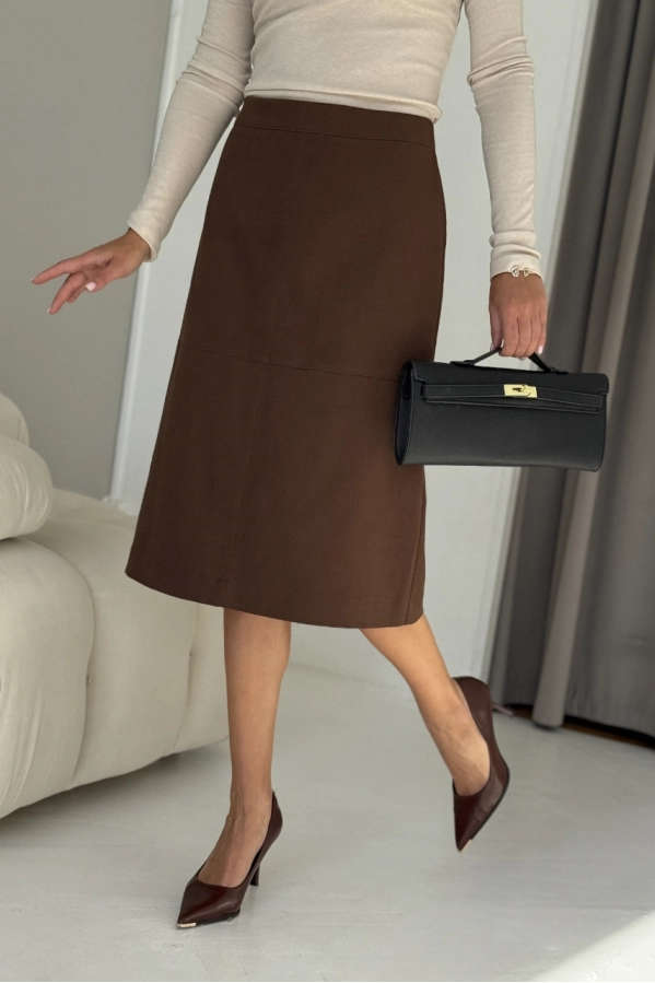 Юбка DAVA 5235 шоколад Юбка DAVA 5235 шоколад