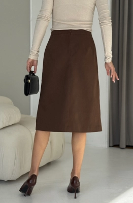 Юбка DAVA 5235 шоколад  Юбка DAVA 5235 шоколад