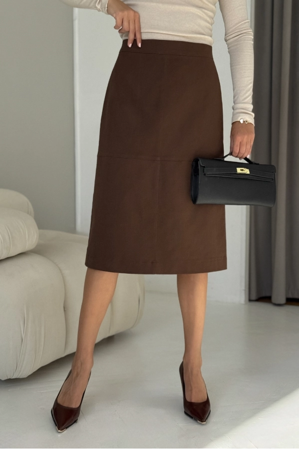 Юбка DAVA 5235 шоколад Юбка DAVA 5235 шоколад